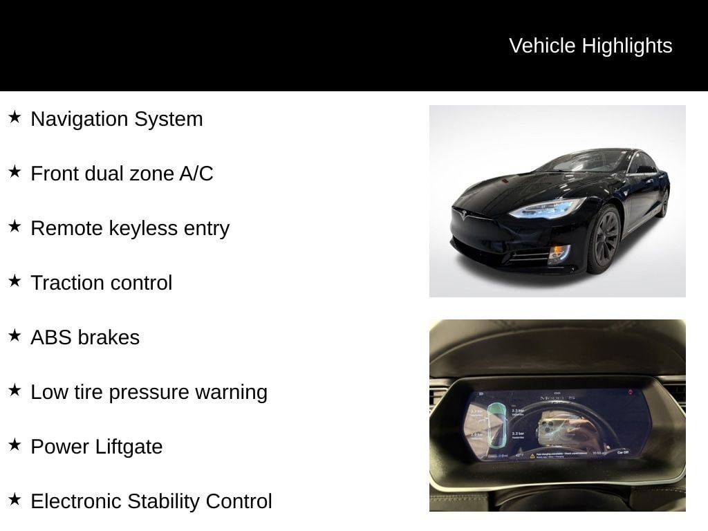 Used 2017 Tesla Model S 100D with VIN 5YJSA1E2XHF230535 for sale in Wooster, OH