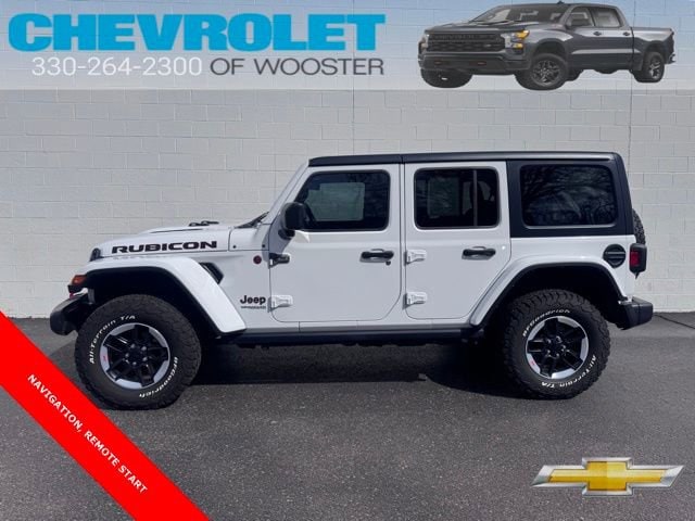 Used 2021 Jeep Wrangler Unlimited Rubicon with VIN 1C4JJXFM6MW820087 for sale in Wooster, OH