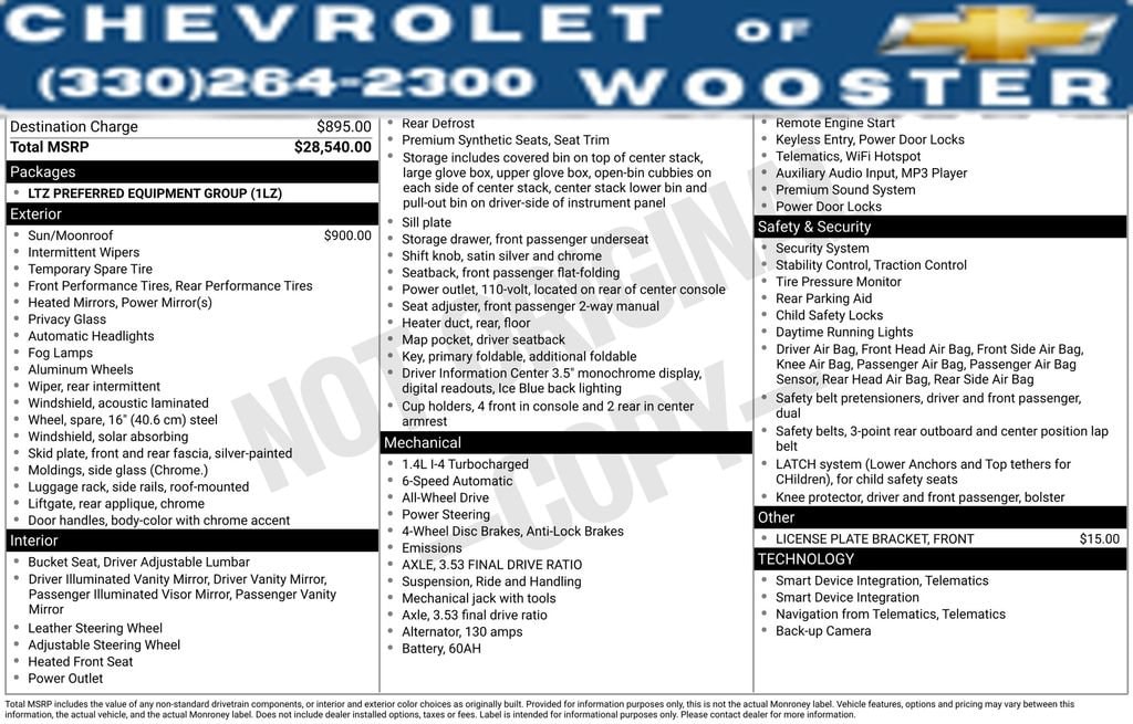 2016 Chevrolet Trax LTZ