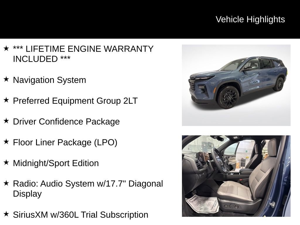 New 2026 Chevrolet Traverse LT SUV