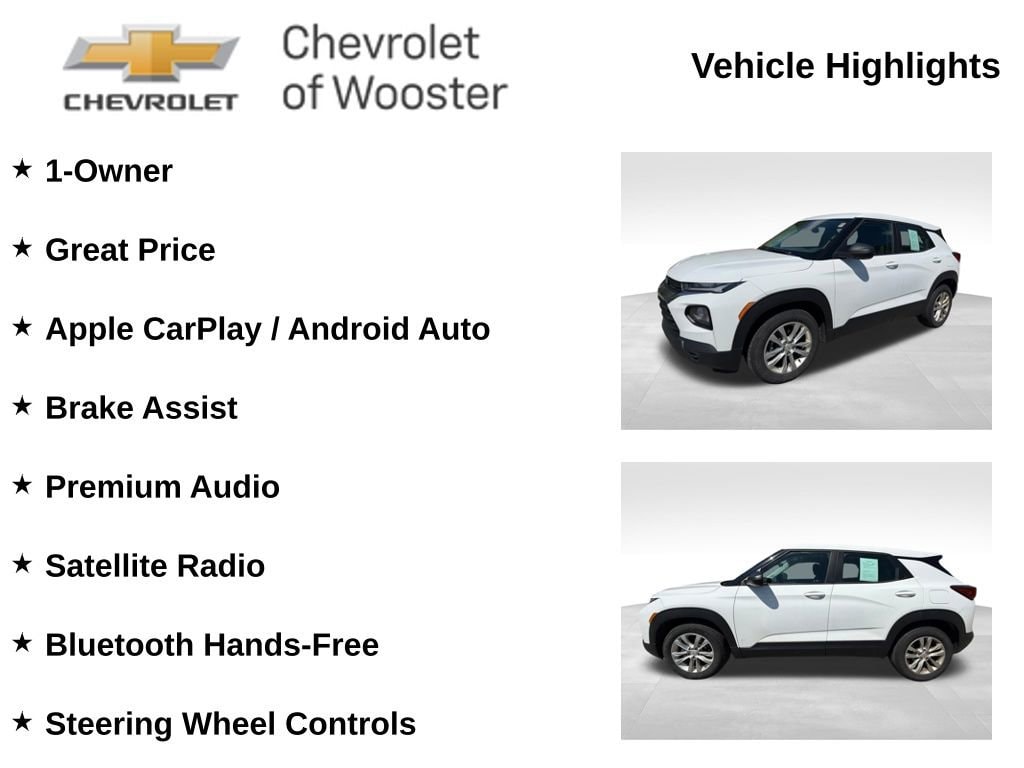 Used 2021 Chevrolet Trailblazer LS with VIN KL79MMS23MB065286 for sale in Wooster, OH