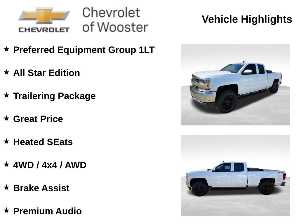 Used 2016 Chevrolet Silverado 1500 LT with VIN 1GCVKREC5GZ413772 for sale in Wooster, OH