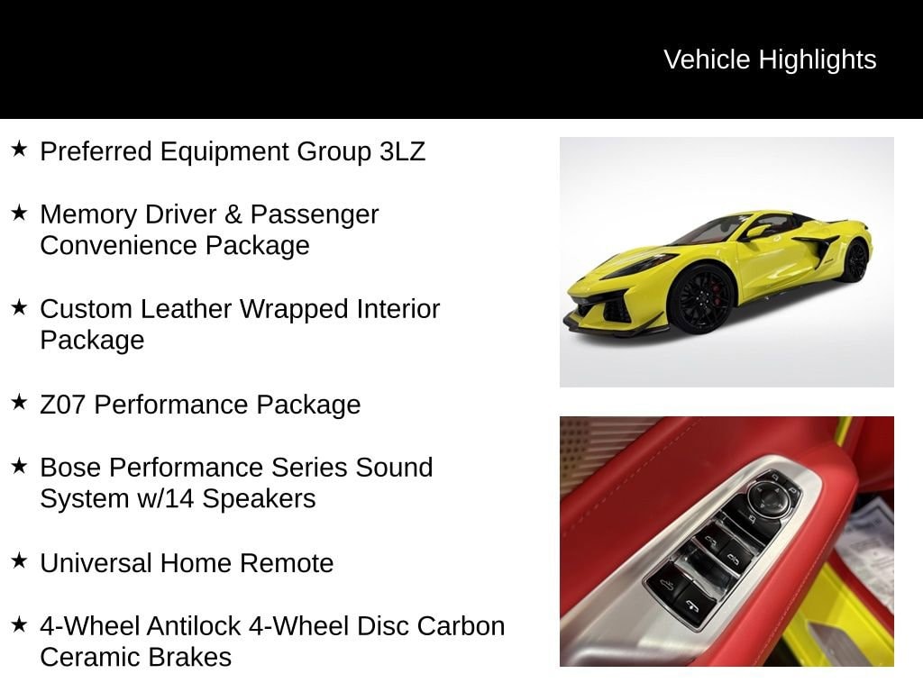 Used 2024 Chevrolet Corvette Z06 3LZ Performance
