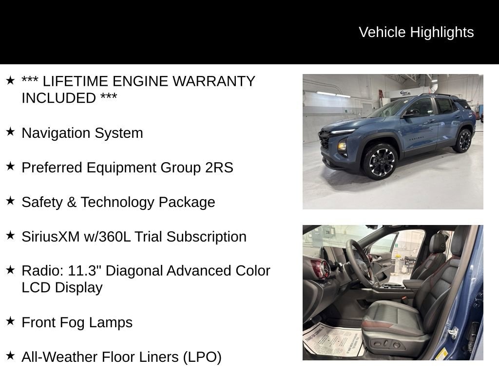 New 2026 Chevrolet Equinox RS SUV