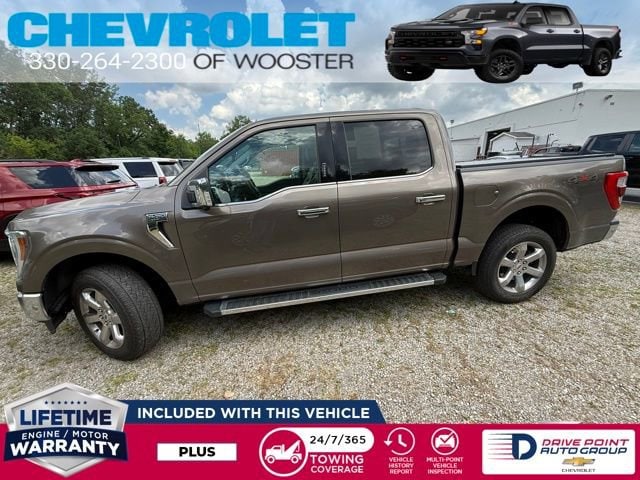 Used 2021 Ford F-150 Lariat with VIN 1FTFW1E84MFC93112 for sale in Wooster, OH