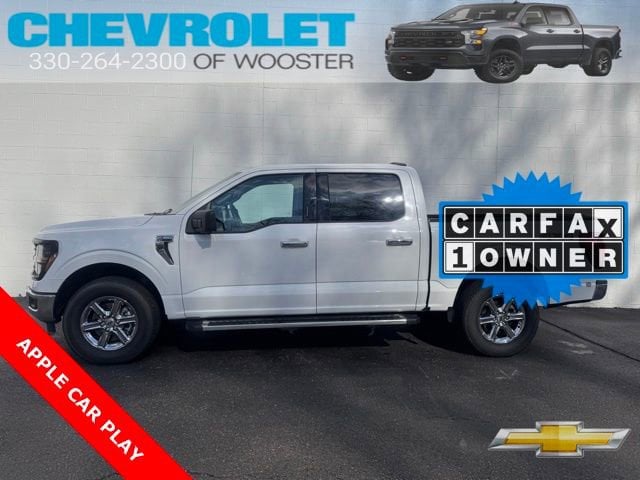 Used 2024 Ford F-150 XLT with VIN 1FTFW3L59RKE02537 for sale in Wooster, OH