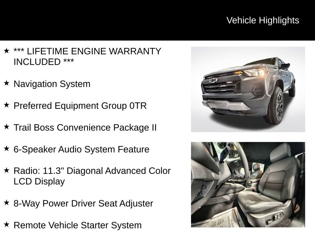 New 2026 Chevrolet Colorado Trail Boss Truck