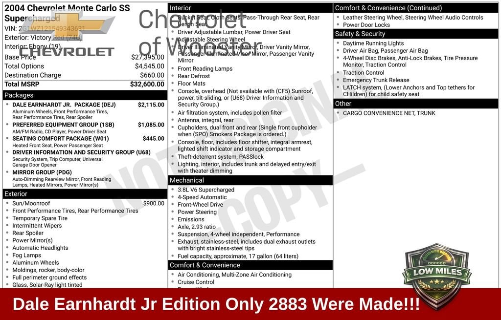 2004 Chevrolet Monte Carlo SS Supercharged's photo