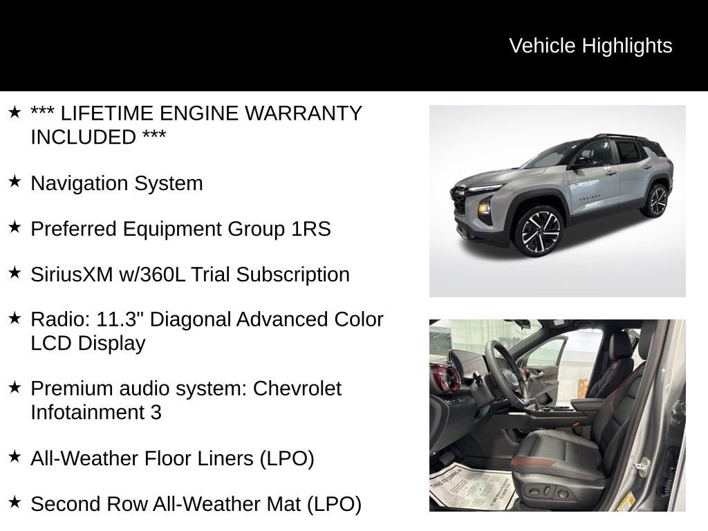 New 2026 Chevrolet Equinox RS SUV