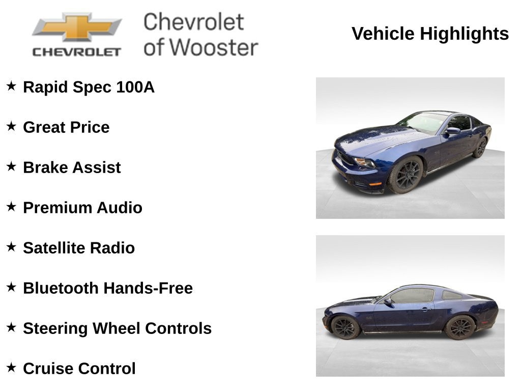 Used 2010 Ford Mustang V6 with VIN 1ZVBP8ANXA5166508 for sale in Wooster, OH