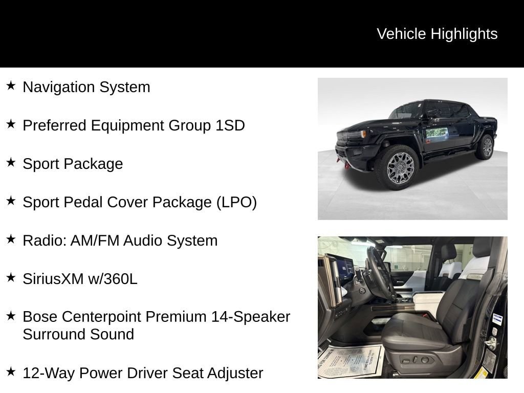 Used 2024 GMC HUMMER EV 3X with VIN 1GT40DDAXRU104514 for sale in Wooster, OH