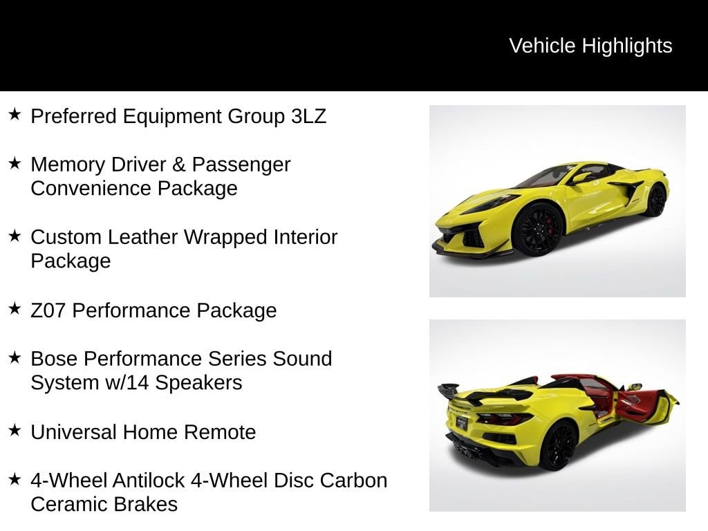 Used 2024 Chevrolet Corvette Z06 3LZ Performance