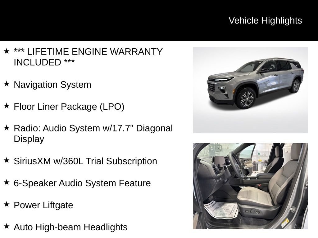 New 2026 Chevrolet Traverse LT SUV