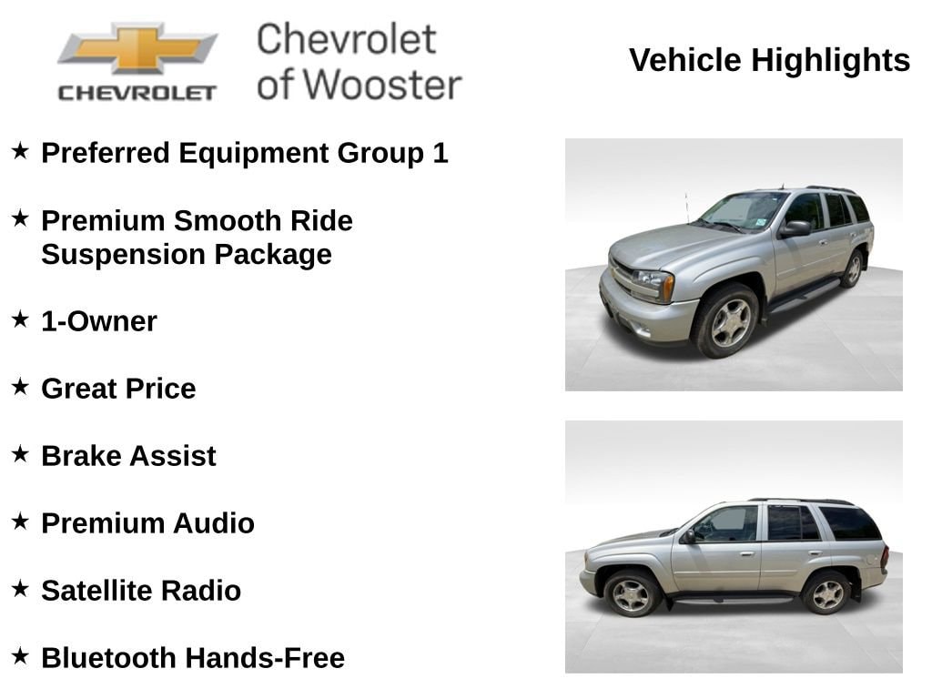 Used 2005 Chevrolet TrailBlazer LT with VIN 1GNDT13S252276310 for sale in Wooster, OH