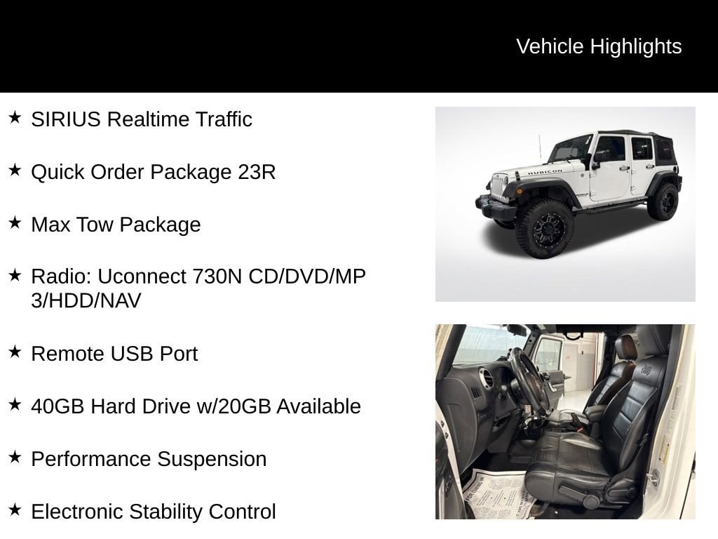 Used 2012 Jeep Wrangler Unlimited Rubicon