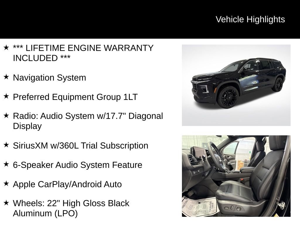 New 2026 Chevrolet Traverse LT SUV