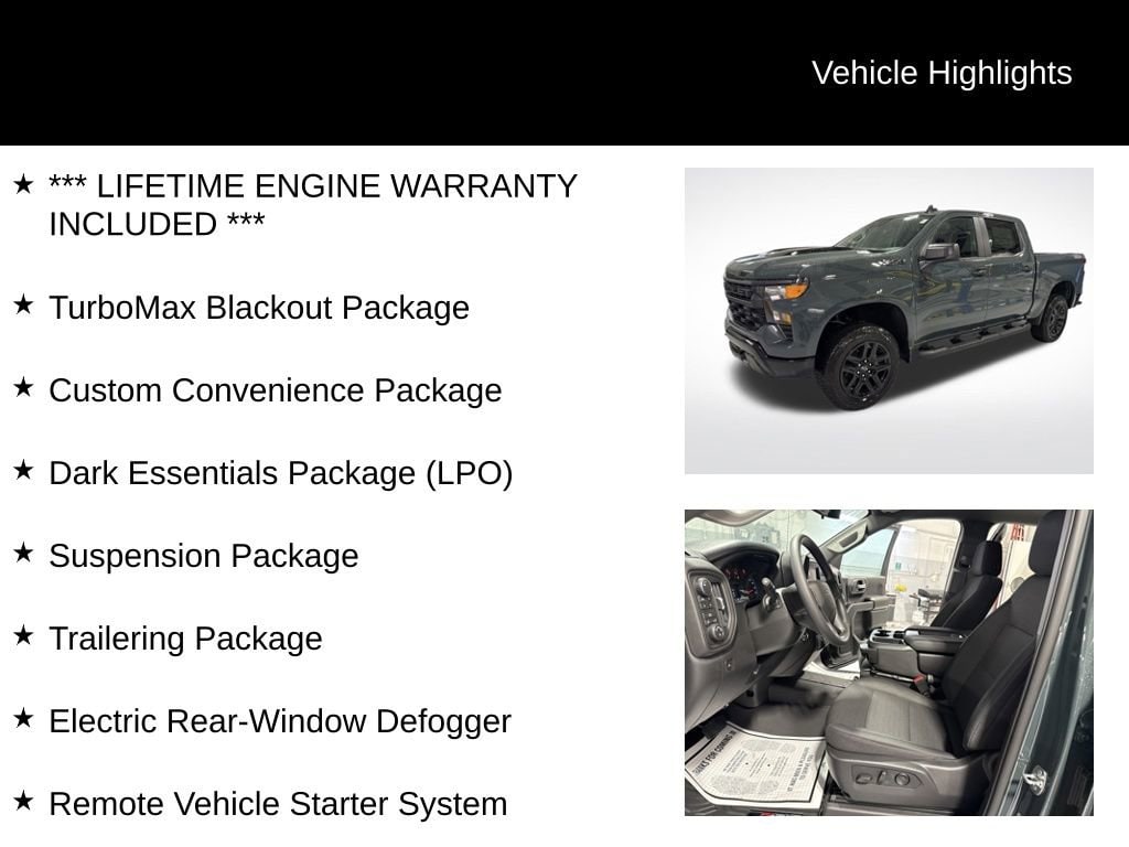 New 2026 Chevrolet Silverado 1500 Custom Trail Boss Truck