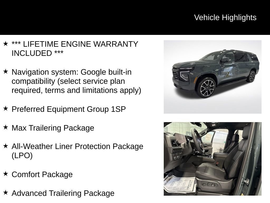 New 2026 Chevrolet Suburban RST SUV