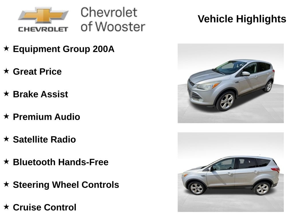 Used 2016 Ford Escape SE with VIN 1FMCU0GX3GUC67393 for sale in Wooster, OH