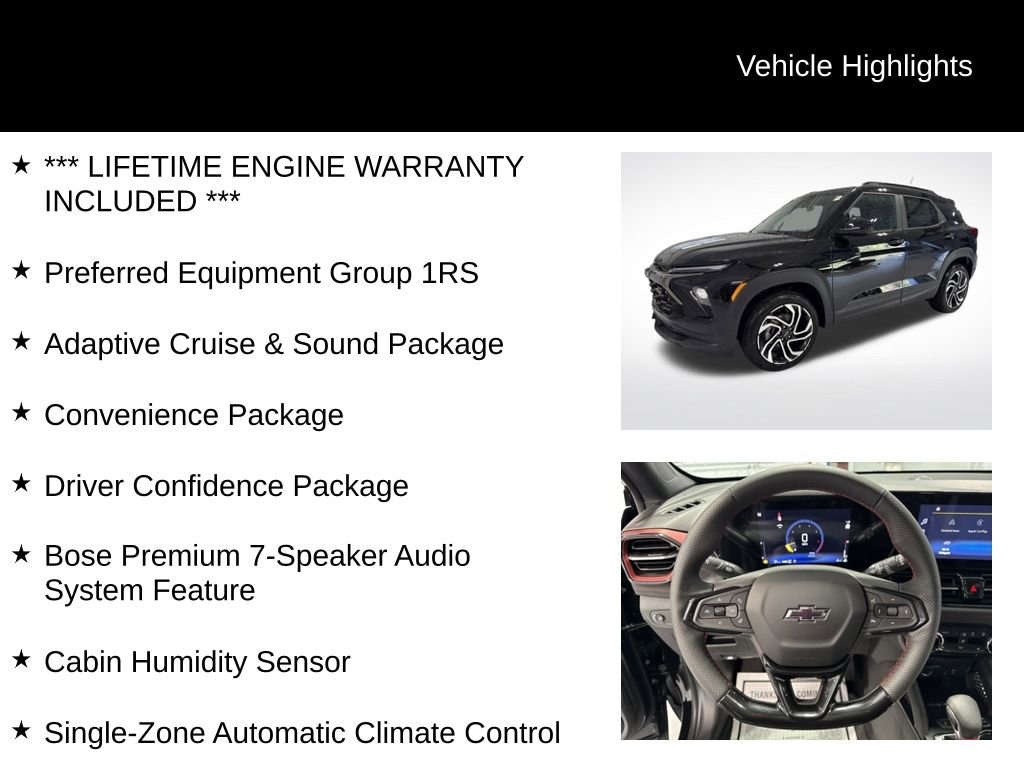 New 2026 Chevrolet Trailblazer RS SUV