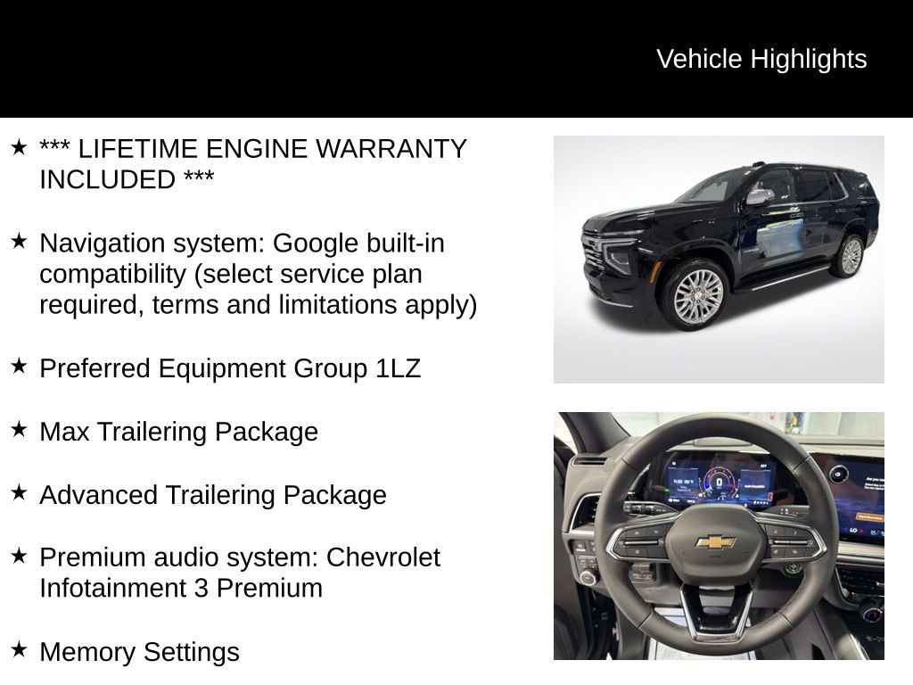 New 2026 Chevrolet Tahoe Premier SUV