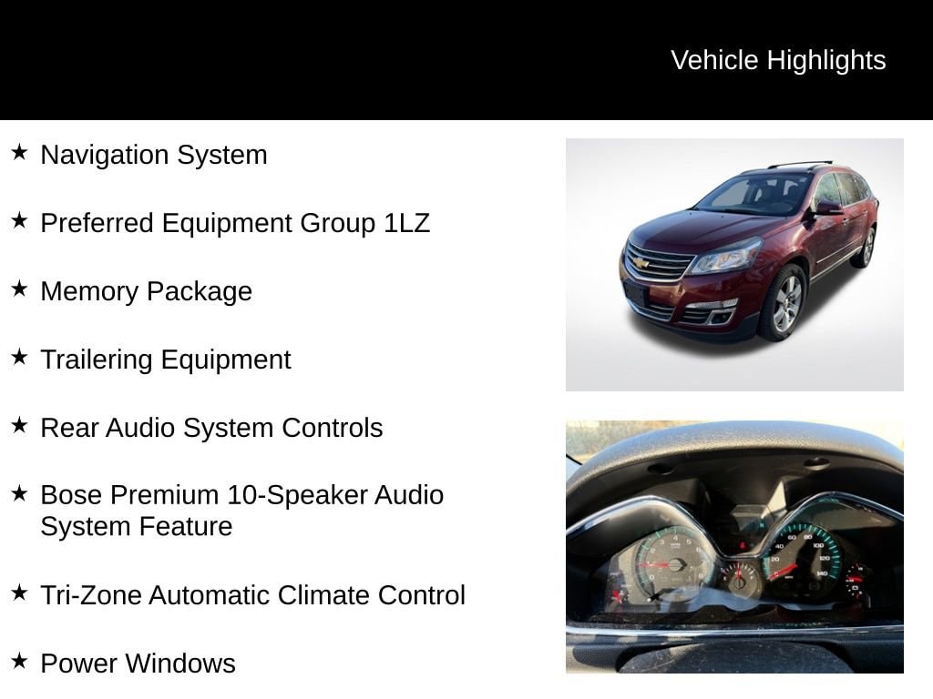 Used 2015 Chevrolet Traverse LTZ SUV