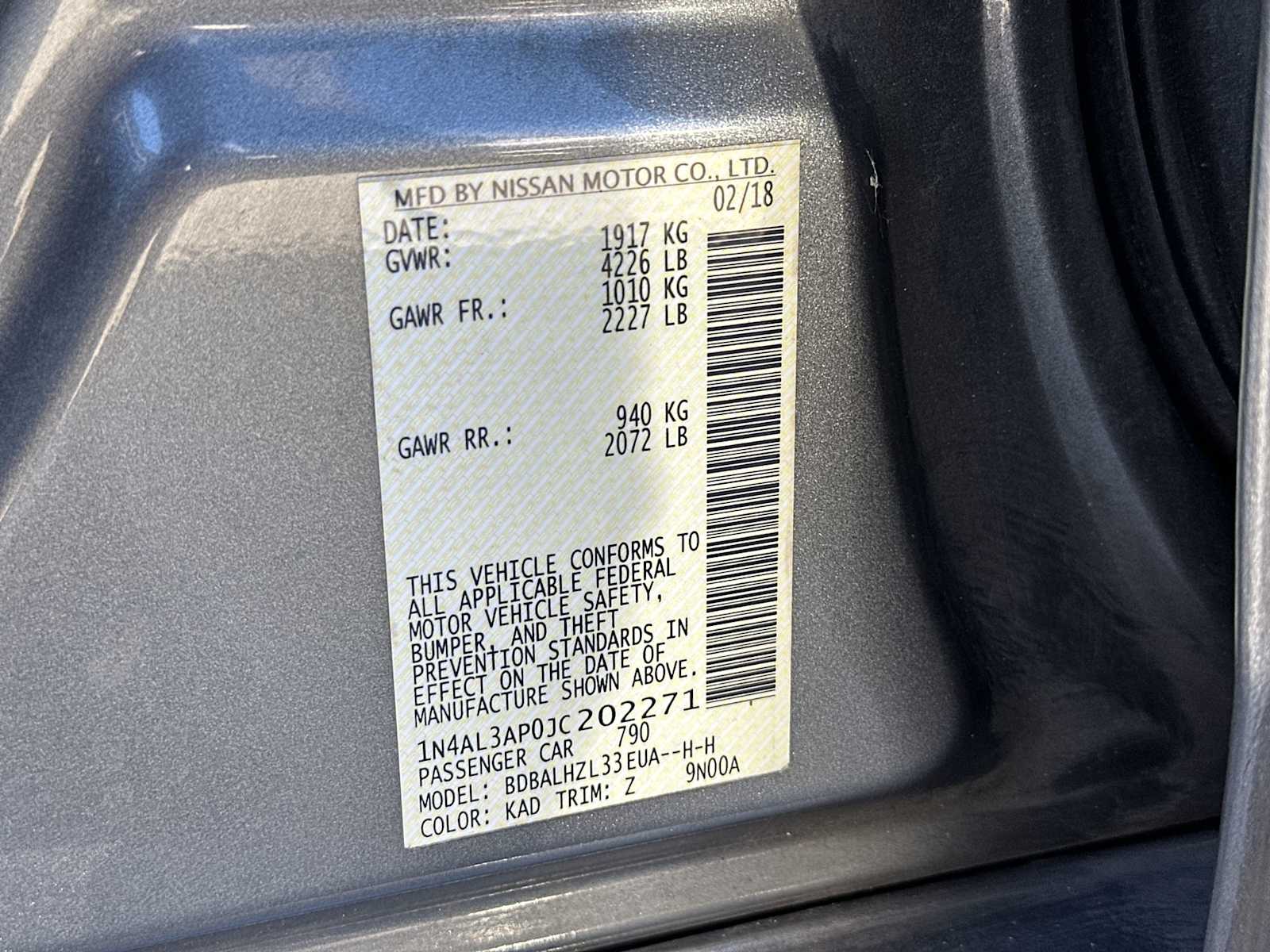 Thumbnail: 2018 Nissan Altima - 27