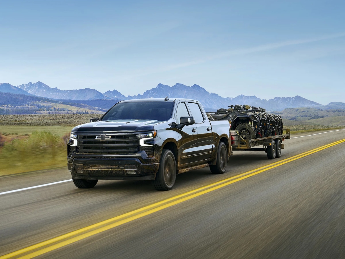 Silverado on road