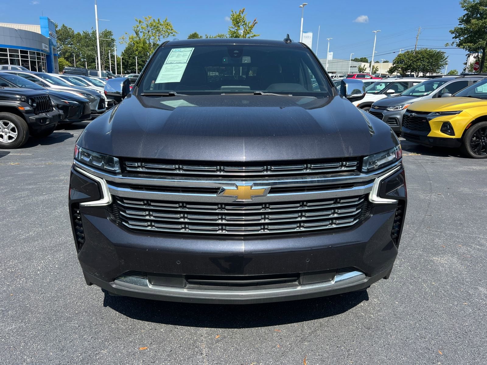 Used 2022 Chevrolet Tahoe Premier with VIN 1GNSKSKD8NR183673 for sale in Union City, GA