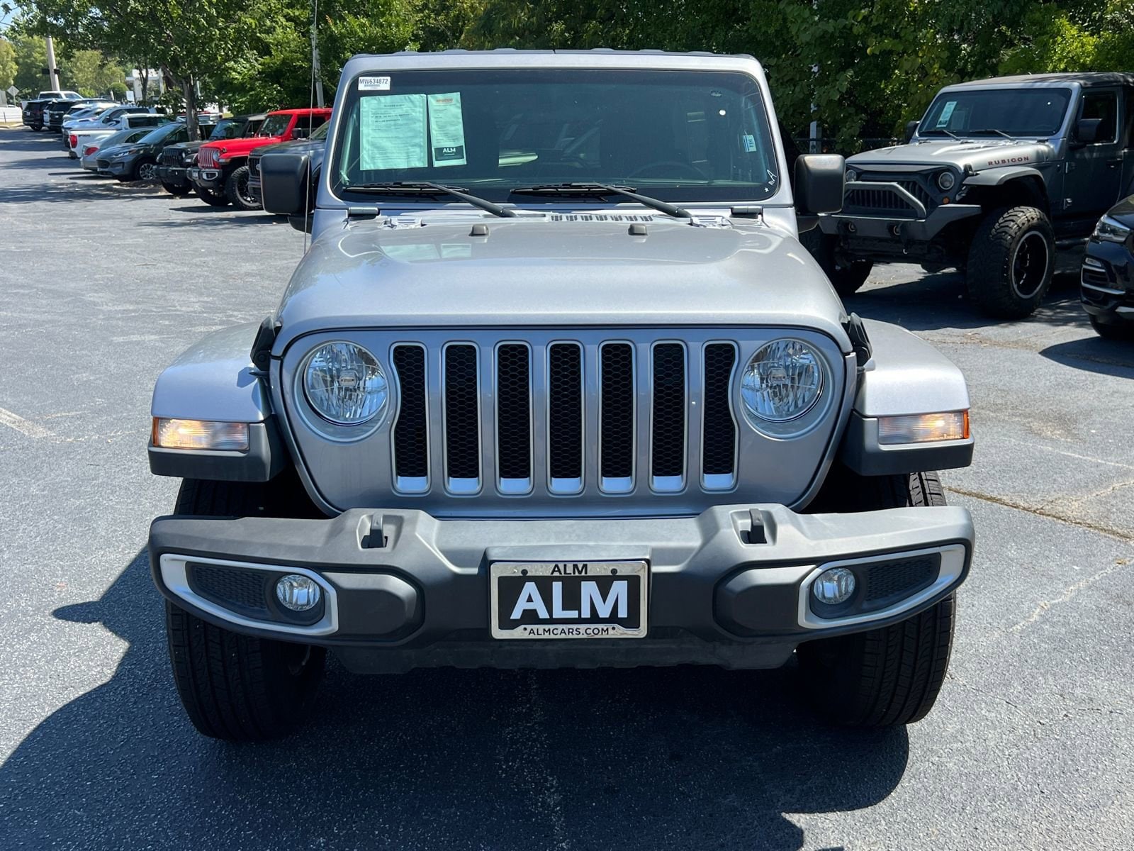 Used 2021 Jeep Wrangler Unlimited Sahara with VIN 1C4HJXEN3MW634872 for sale in Union City, GA