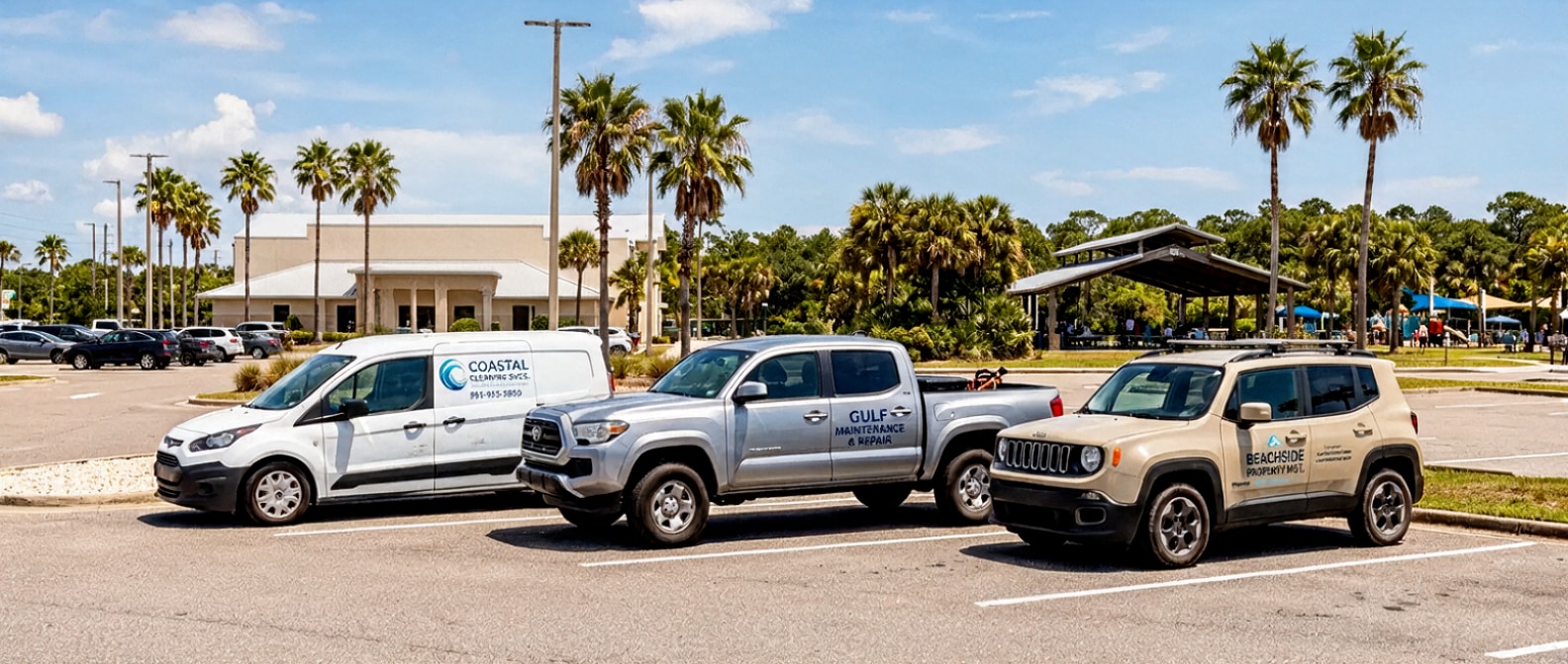 Used budget work vehicles for businesses near Frank Brown Park in Panama City Beach, Florida