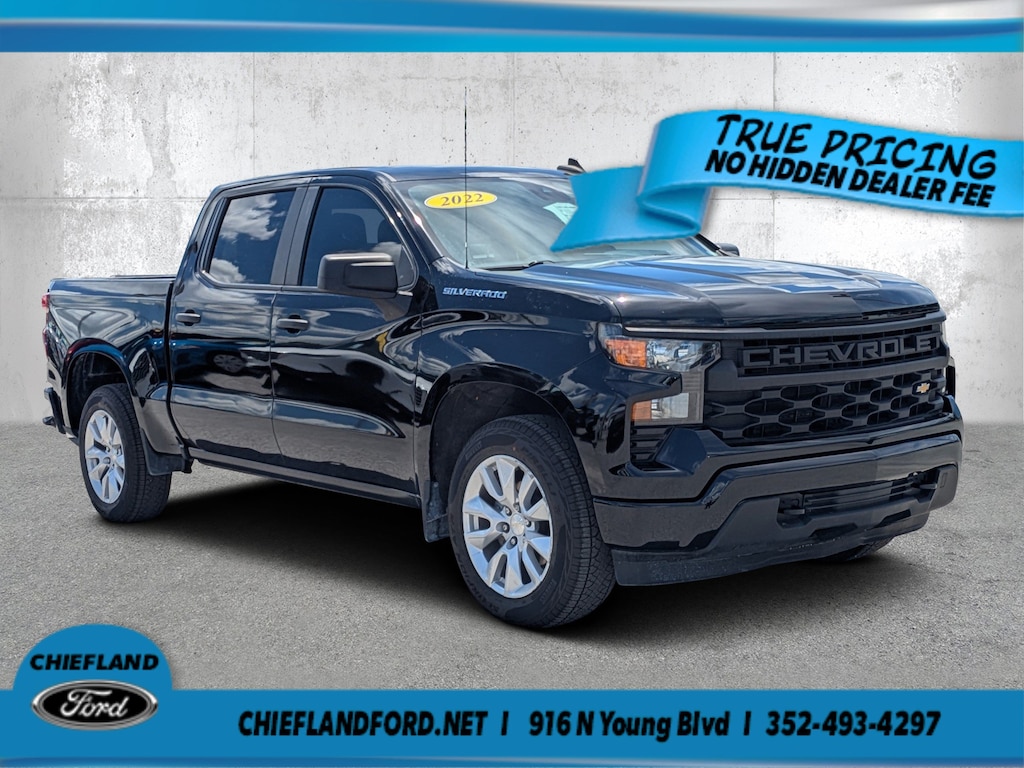 Used 2022 Chevrolet Silverado 1500 Custom Truck Crew Cab