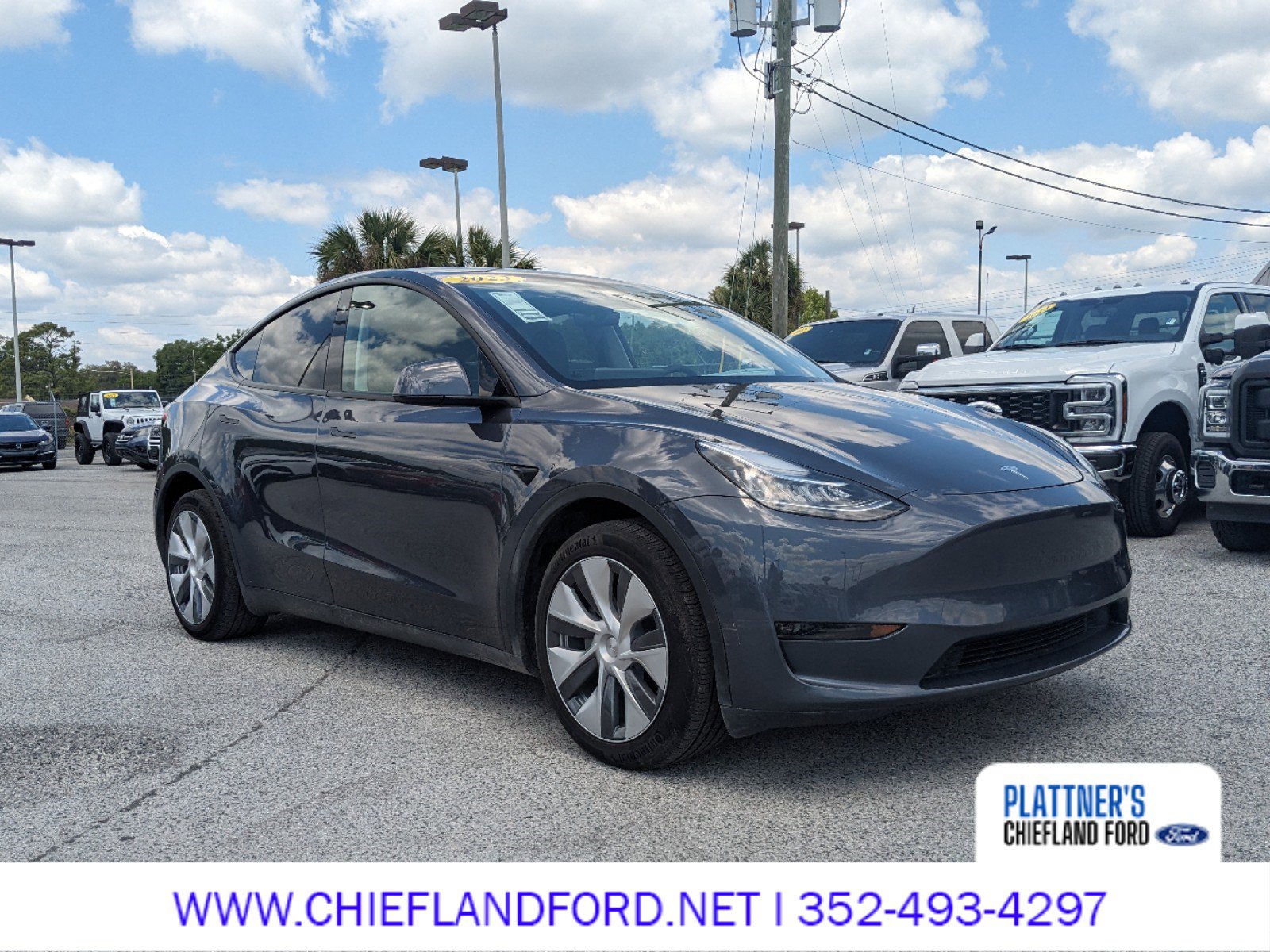 Used 2023 Tesla Model Y Long Range with VIN 7SAYGDEE3PA039980 for sale in Chiefland, FL