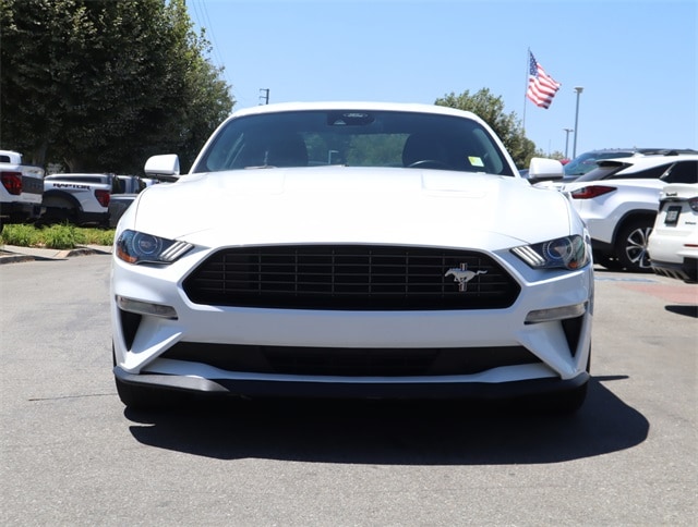 Certified 2021 Ford Mustang EcoBoost with VIN 1FA6P8TD1M5147154 for sale in Chino, CA