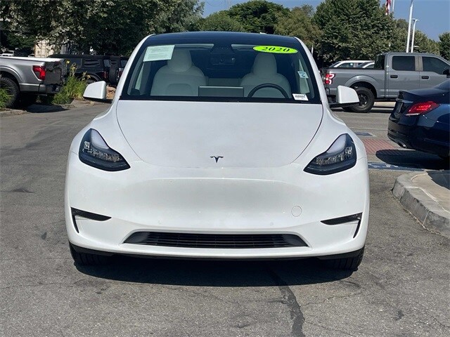 Used 2020 Tesla Model Y Long Range with VIN 5YJYGDEE4LF056314 for sale in Chino, CA