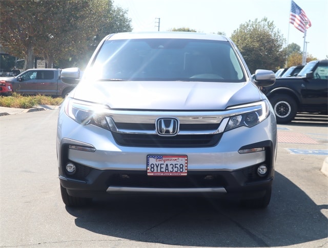 Used 2022 Honda Pilot EX-L with VIN 5FNYF5H52NB002629 for sale in Chino, CA