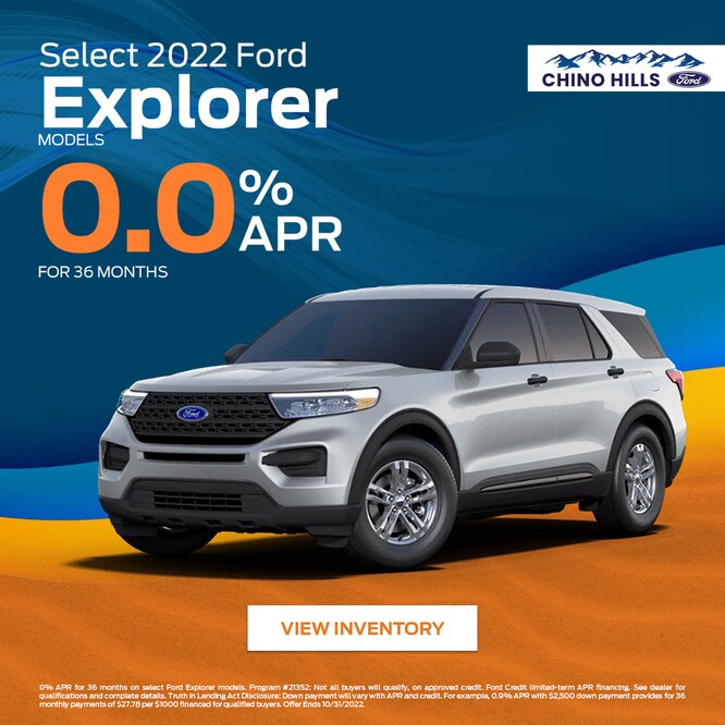 New Vehicle Specials Chino Hills Ford