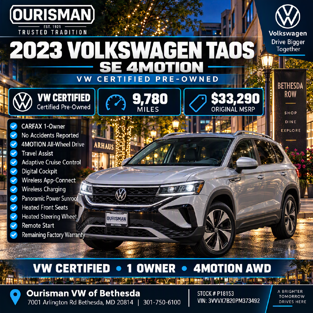 Used 2023 Volkswagen Taos 1.5T SE SUV