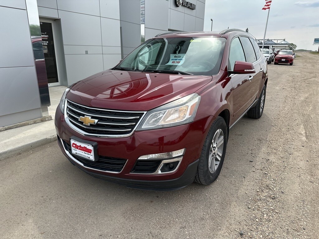 Used 2015 Chevrolet Traverse 1LT with VIN 1GNKVGKD9FJ379948 for sale in Cooperstown, ND