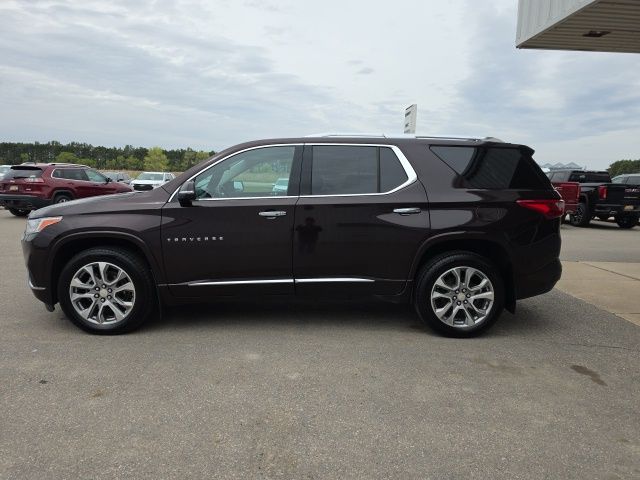 Used 2021 Chevrolet Traverse Premier with VIN 1GNEVKKW6MJ266599 for sale in Fertile, Minnesota