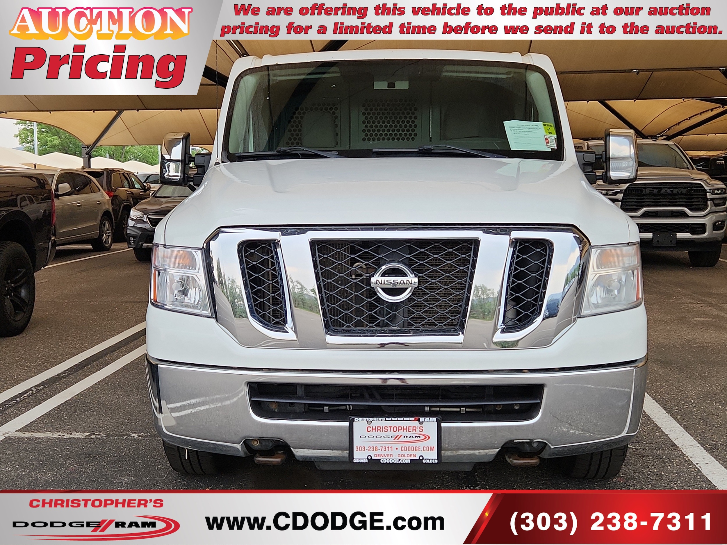 Used 2013 Nissan NV Cargo SV with VIN 1N6AF0KY9DN106992 for sale in Golden, CO