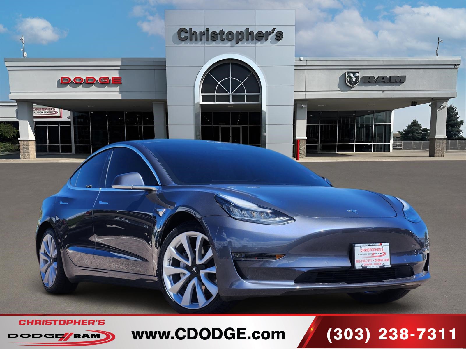 Used 2019 Tesla Model 3 Long Range with VIN 5YJ3E1EBXKF453500 for sale in Golden, CO