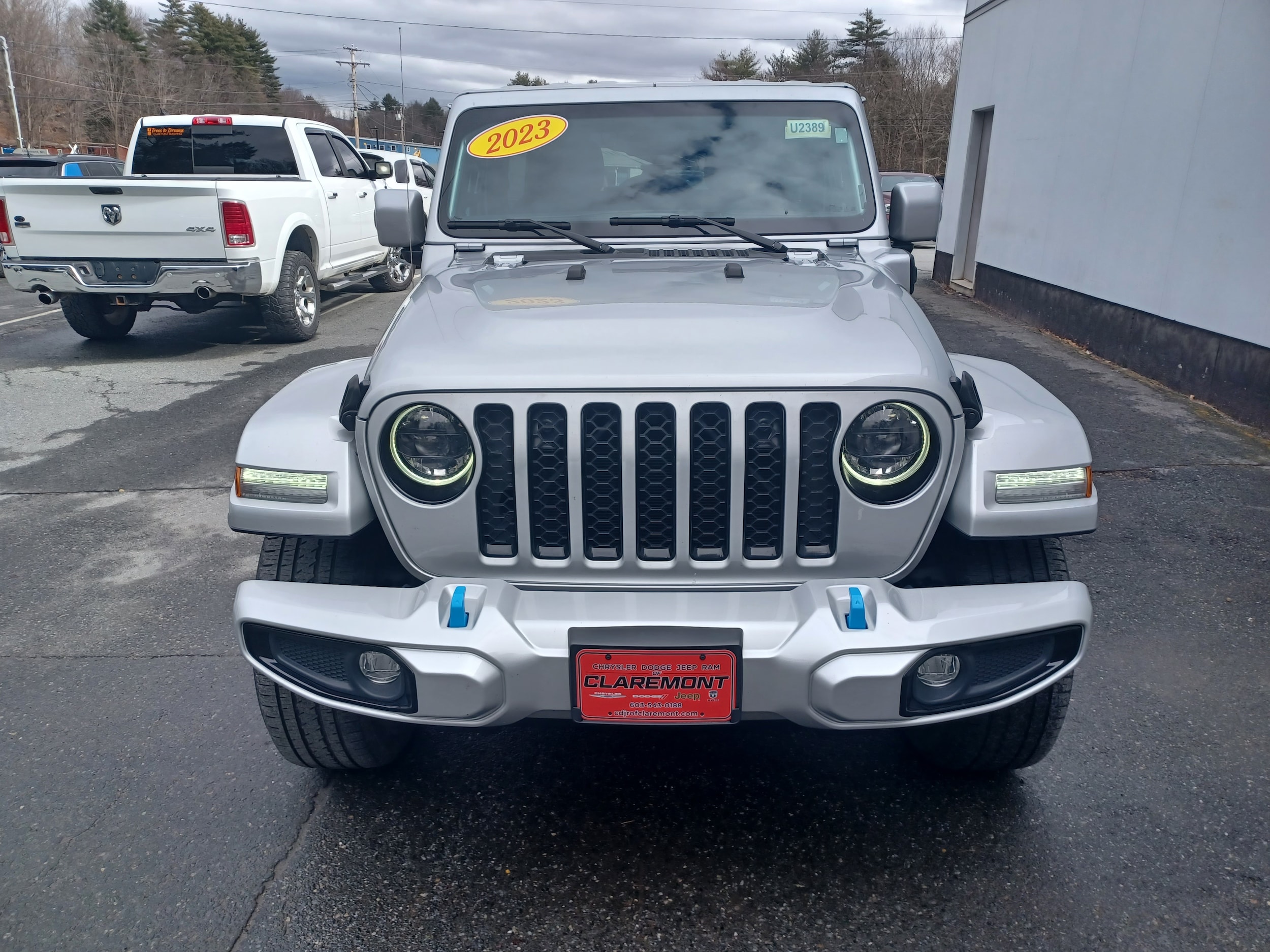 Certified 2023 Jeep Wrangler 4xe High Altitude 4XE with VIN 1C4JJXP60PW662530 for sale in Claremont, NH