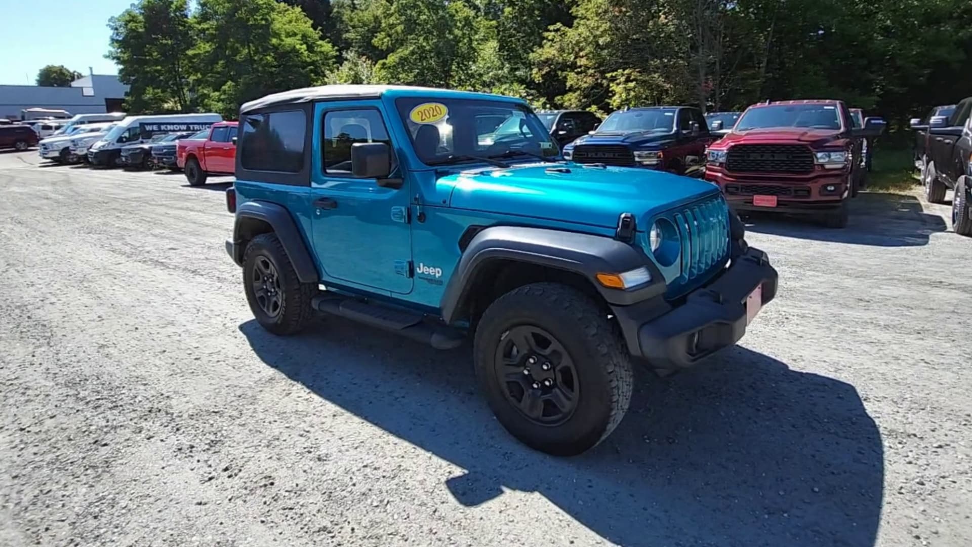 Used 2020 Jeep Wrangler Sport with VIN 1C4GJXAG1LW123548 for sale in Claremont, NH