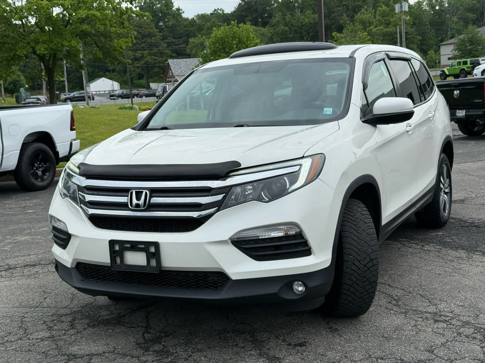 Used 2018 Honda Pilot EX-L with VIN 5FNYF6H54JB040296 for sale in Clifton Park, NY