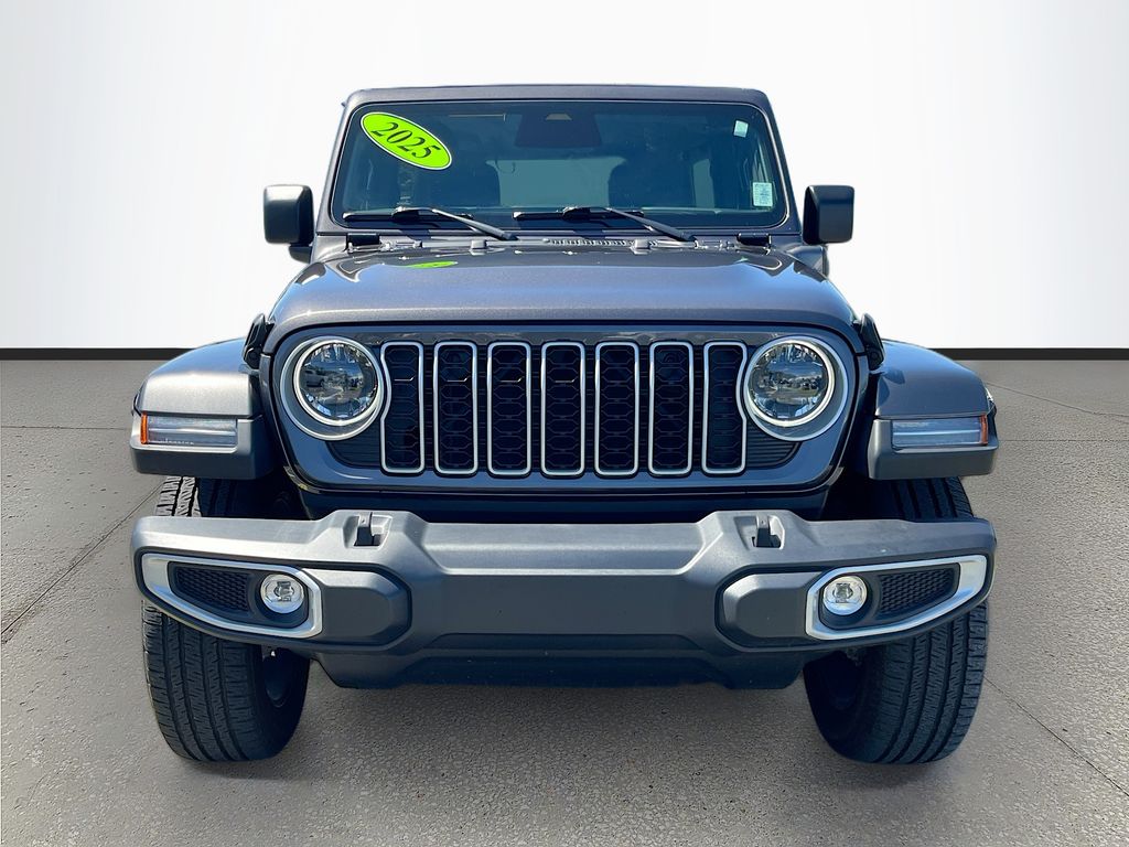 Certified 2025 Jeep Wrangler 4xe Sahara 4XE with VIN 1C4RJXP6XSW579117 for sale in Fruitland Park, FL