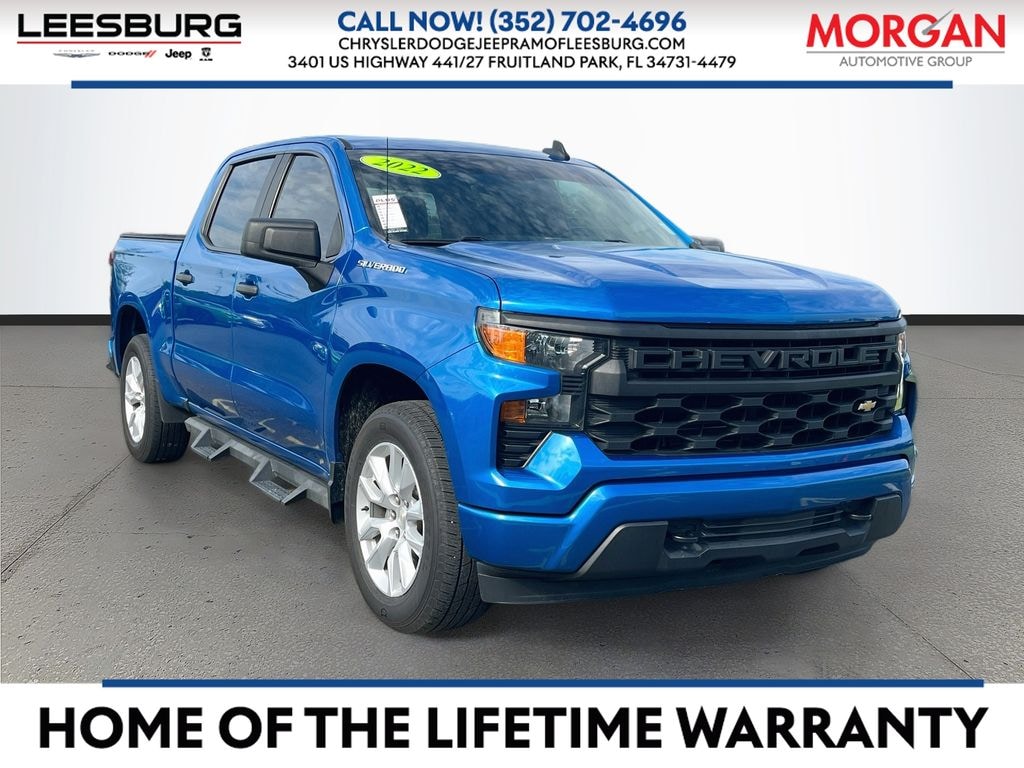 Certified 2022 Chevrolet Silverado 1500 Custom Truck Crew Cab