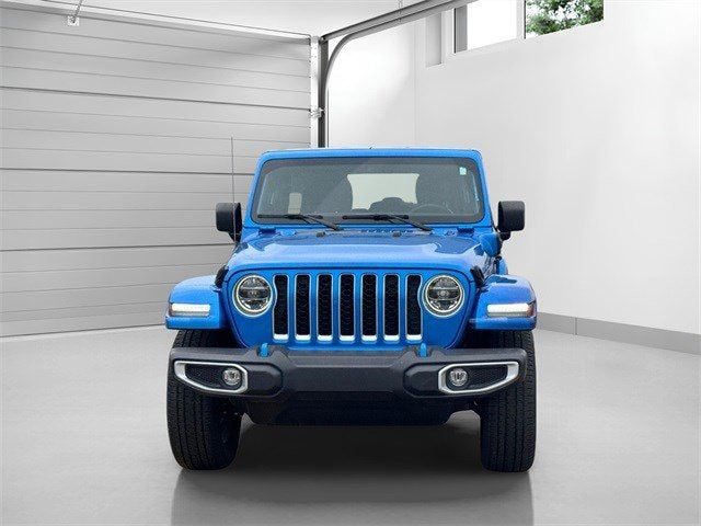Certified 2022 Jeep Wrangler Unlimited Sahara 4XE with VIN 1C4JJXP65NW190595 for sale in Southfield, MI