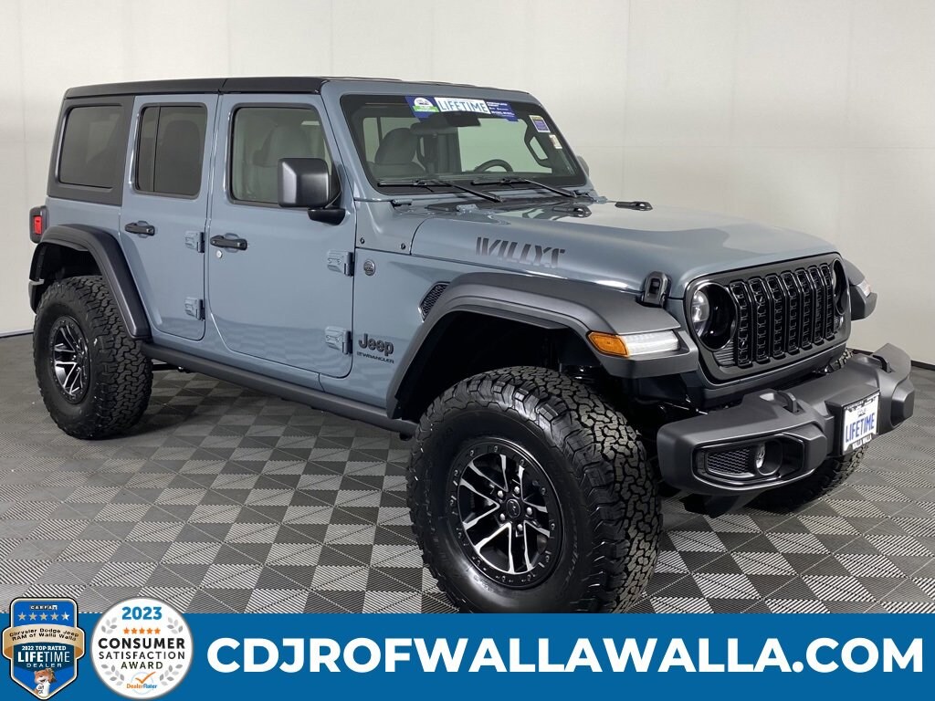 New 2024 Jeep Wrangler 4DOOR WILLYS For Sale Walla Walla WA