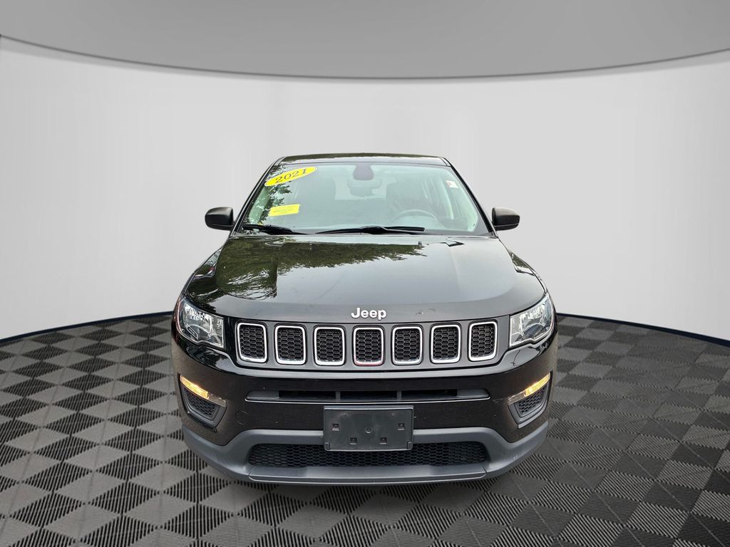 Certified 2021 Jeep Compass Sport with VIN 3C4NJDAB5MT540706 for sale in Brockton, MA